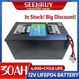 Lithium 72V 30AH LIFEPO4 BATERHA PACK CYCLO DE ESPERADA COM BMS 24S para 5000W 3000W Bike Scooter Tricycle Motorcycle +Charger 5A
