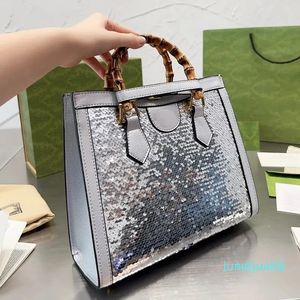 Bamboo Handbag Shopping Bag Large Capacity Vintage Shoulder Bags Metal Hardware Letter Travel Totes Flap Magnetic Buckle Crossbody Bag Pouch