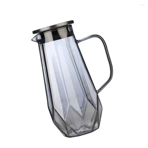 Dinnerware Sets Handle Cold Water Jug Delicate Glass Pitcher Stainless Steel Supply Coffee Container Carafe Home Accessory Multi-function