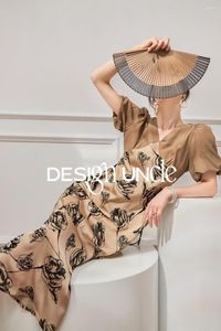 Casual Dresses Dress 2023 Women's Art Sense Unique And Beautiful Bubble Sleeve Long