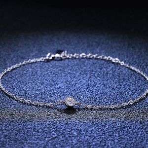 Роскошные модные ювелирные украшения Tiff 925 Серебряный браслет Mo Sangshi Diamond Moissanite t Home Bubble Женская трансляция Tiktok Высококачественные аксессуары