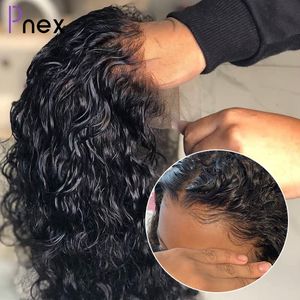 Человеческие Chignons 13x4 Deep Wave Lace Frontal Front Hair S для женщин, бразильский натуральный Remy 4x4 Clre Baby 230811