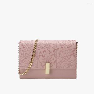 Evening Bags Women High Quality Crossbody Bag High-end Leather Temperament Fashion Cluth Embroidered Texture Mini