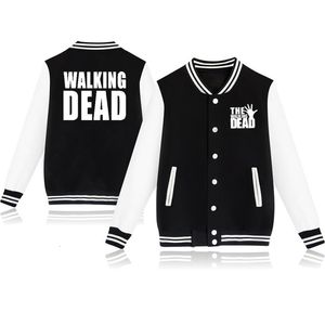 Herrenjacken USA TV Walking Dead Print Sport Baseballjacke Männer Frauen Hoodies Sweatshirts Lässige Mäntel Jersey 230810