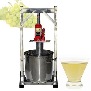 12LGrape Fruit Juice Cold Press Juicing Machine 304 Stainless Steel Jack Manual Grape Pulp Juicer Machine