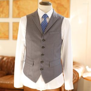 Kamizelki męskie mody blazer kamizelki kamizelki menu Casual Slim Fit Plus Size Waistcoat British Streetwear Ubranie