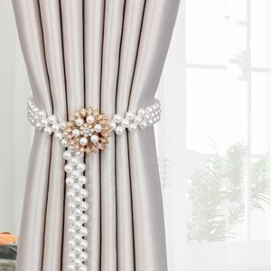 Curtain Poles 1Pc Tieback High Quality Elastic Holder Hook Buckle Clip Pretty and Fashion Polyester Decorative Home Accessorie 230810