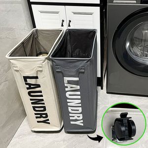 Förvaringskorgar fällbar tvättkorg smutsig klädkorg klädförvaring väska hem Tvätt Förvaring Organisation Tvättkorg med hjul 230810