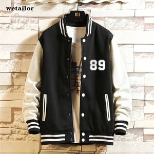 Jaquetas masculinas jaqueta masculina primavera hip hop todos os jogos jaqueta casual amantes soltos uniforme de beisebol costela emendada manga jaqueta marca harajuku 230810