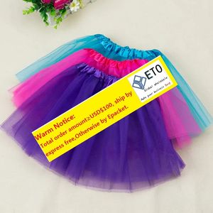 Ins Summer Girls Tutu etek yaz bebek pileli gazlı tutuş mini kabarcık etekler katı örgü elbiseler parti dans bale elbise çocuklar kumaş zz