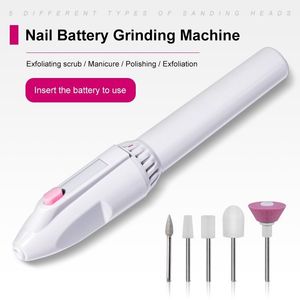 Nail Manicure Set 5 i 1 Mini Electric Nail Drill Kit Manicure Pedicure Slipning Polering Nagelkonst Slipfil Penverktyg Maskin 230811