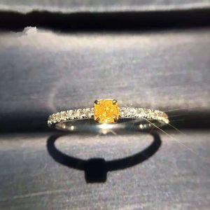 Anelli di colore in oro giallo Donne Ricevi Ring per le donne Anello zircon