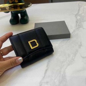 Hip B Letter Wallets Leather Card Holder Mens Designer Wallets Purse Multilayer Card Case Passport Banknote Holders Key Pouch Womens Luxurys Designer Bag Case