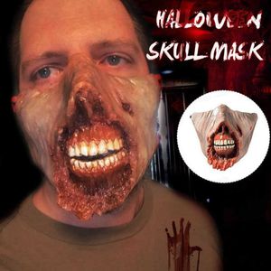 Halloween Skeleton Clown Creature Horror Mask Holiday Party Cosplay Latex Full Hat Skull Revenge Full Face Mask DropShipping HKD230823