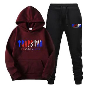 Trapstar Tasarımcı Giyim Erkek Sweatshirtler Trapstar Tracksuits Hoodies Modeli Tiger Head Havlu İşlemeli Gevşek Gevşeli Çift Stil Modeli Sweaterpants