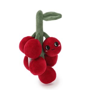 Animais de pelúcia recheados 10cm frutas recheadas paraíso série uvas vermelhas bebê chupeta brinquedos de pelúcia