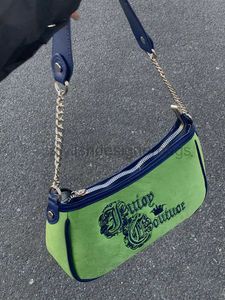 2023 New American Style Grass Bordado Velvet Millennium Girl Spicy One One Handheld Bag Undermail Idade para a axil para WomenStylishDesignerbags