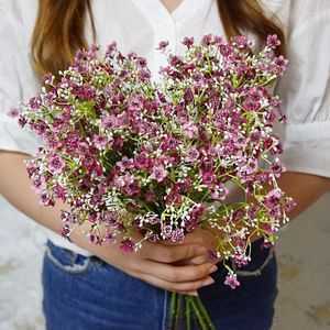 Decorative Flowers 1pc Gypsophila Artificial Bridal Bouquets Wedding Party Decoration Fake Flower Plants