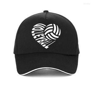 Boll Caps Haikyuu Volleyball Boys Anime Heart Shaped Baseball Cap Summer Outdoor Beach Sunhat unisex Justerbar hatt Snapback Gorras