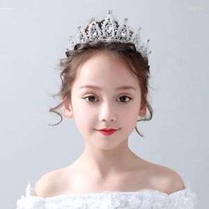 ヘッドピース華やかなシルバーフラワーガールラインストーンジュエリー豪華なヘアアクセサリーヘッドクラウンバースデーウェディングファースト聖体拝領ヘッドバンド