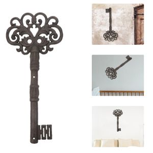 Decorative Objects Figurines Cast Iron Key Accessories Secret Chamber Adventure Props Home Adornment Retro Vintage Ancient Shaped Wrought Crafts Keys 230810