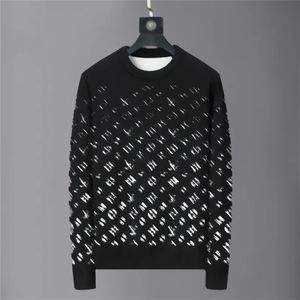 Designer sweater hip -hop men's wool small round neck sweater fashion T -shirt high -quality street street long -sleeved luxury M-3XL YY2