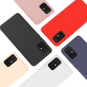 Candy Matte Silicone -telefonfodral för Samsung Galaxy S23 Plus S22 A51 A71 A31 A11 A12 A41 A21S A22 A32 4G A42 A52 A72 5G Cover