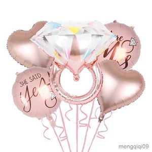 Dekoracja Diamentowa Folia Balon Rose Gold Bride to Balloon Letter Balon Bridal Shower Wedding Inchagresent Dekoracja R230811
