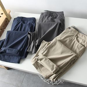 Men's Pants 2023 Spring And Autumn High Elastic Breathable Straight Casual Outdoor Multifunctional Waterproof Y2K