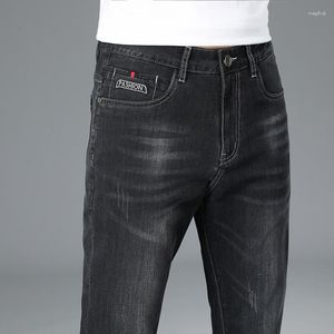 Men's Jeans 2023 Cotton Denim Pants Brand Classic Clothes Overalls Straight Trousers For Men Black Oversize