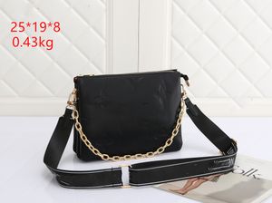 Tłuszcz Classic Paris Designer Bag damski portfel skórzany łańcuch torebek luksusowy wor evocin torba na ramię Crossbody Portfel L7344v85