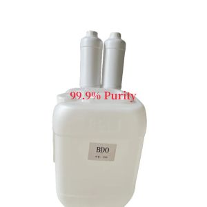 99,9% renhet 1,4-butanediol BDO 1.4 CAS 110-63-4 kan göras till 2,3-dihydrofuran polyuretan polyvinylpyrrolidon GBL Blo 2-oxolanon andra råvaror 63,21