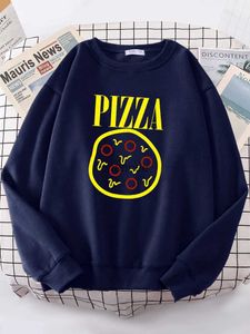 Köstliche Pizza -Enthusiasten Print Hoodies Girl weiche Marke Kleidung Wärme Mode Frauen Sweatshirt Übergroße lose Frau Hoodie HKD230725