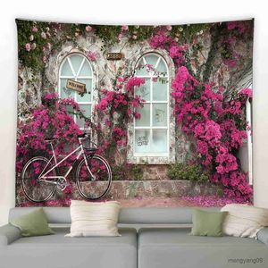 Audio 3D Flower Wall Garden Poster Outdoor Grande parete sospeso soggiorno camera da letto Aestetica Decorazione per la casa Tapiz R230812