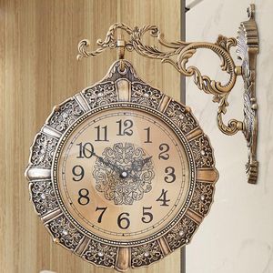Väggklockor modern klocka stort sovrum interiör kreativ lyxig vintage snygg ovanlig reloj pared dekoration ab50wc
