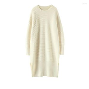 Women's Sweaters Cashmere Winter Warm Sweater Dress Women Designer Latest Fashion For 2023 Clothes Casual A-straight