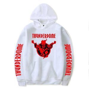 Thunderdome Männer Hoodie Coolprint Harajuku Sweatshirt 80er 90er Tops Frauen Modus Streetwear Männlich Hardcore Thunderdome Pullover HKD230725