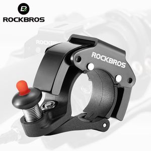 Bike Horns ROCKBROS Classical Stainless Bicycle Bell Cycling Horn MTB Road Antitheft Alarm Crisp Sound Handlebar 230811