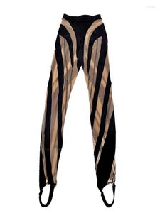 Leggings femininos RT0323 Calças de moda 2023 Runas de luxo European Design Party Style Clothing