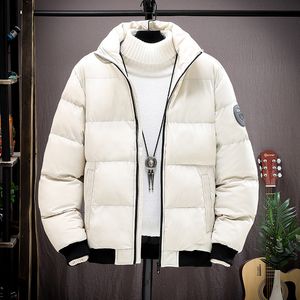 Qnpqyx nya män överdimensionerad tjockare jacka korta bomullsrockar streetwear jackor parka harajuku vinter down jacka last rockar utkläder vit 5xl