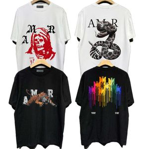 Herren T -Shirt Designer Kleidung Männer T -Shirt Sportkleidung T -Shirts Cotton Street Graffitir High Street Hipster Lose sitzende Plus -Größe entspannte Top -Tees56xy