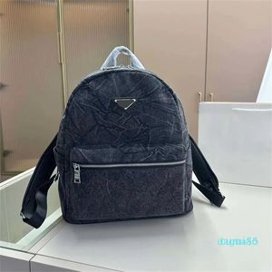 Borsa da spostamento da zaino da 2023 spalmette in tela blu in tela blu premium borse fresco di grande capacità di viaggio per pendolari