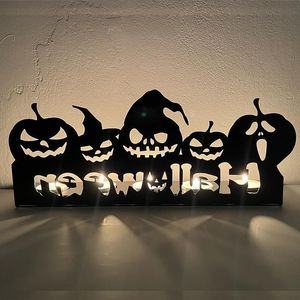 その他のイベントパーティーのサプライはハロウィーンの装飾Jack-O '-Lantern Skull Candle Stand Creative Decorations Halloween Interior Decoration 230812