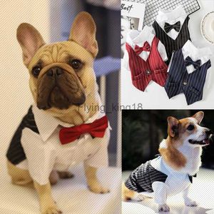 Formalna koszulka dla zwierząt domowych KRINT PRINT Party Wedding Party Tuxedo muszka Puppy Puppy Poleś