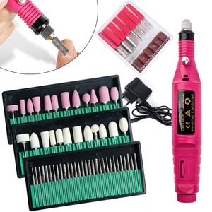 Nail Manicure Set Electric Nail Drill Machine Set Mleing Equipment Mill for Manicure Pedicure Professional Strong Nail Polishing Tool LEHBS-011P 230811