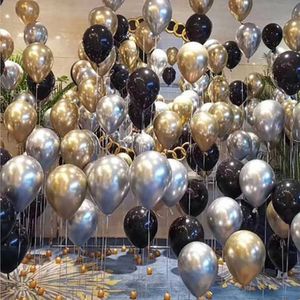 Dekoration 15pcs rote Luftballons für Hochzeit Dekor Happy Birthday Dekoration Globos Black Ballon Babyparty R230812