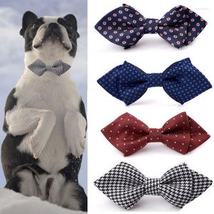 Dog Apparel 4Color Handsome Formal Cat Bow Tie Groom Tuxedo Costumes Pet Dogs Wedding Accessories Grooming Holiday Decoration Bowtie