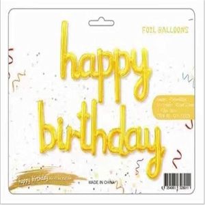 Dekoracja połączona list z okazji urodzin Aluminium Balloon zestaw urodzinowy dekoracja urodzinowa