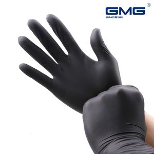 Five Fingers Gloves Gloves Nitrile Food Grade Waterproof Kitchen Gloves Thicker Black Nitrile gloves Powder Latex Free Exam Disposable Gloves 230811