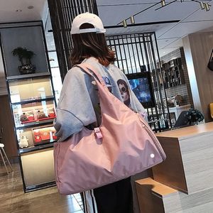 LL Outdoor Bags Women Sports Gym Bag Travel Dry Wet Handbag Multifunction Swimming Shoulder Messenger Weekend Fitness